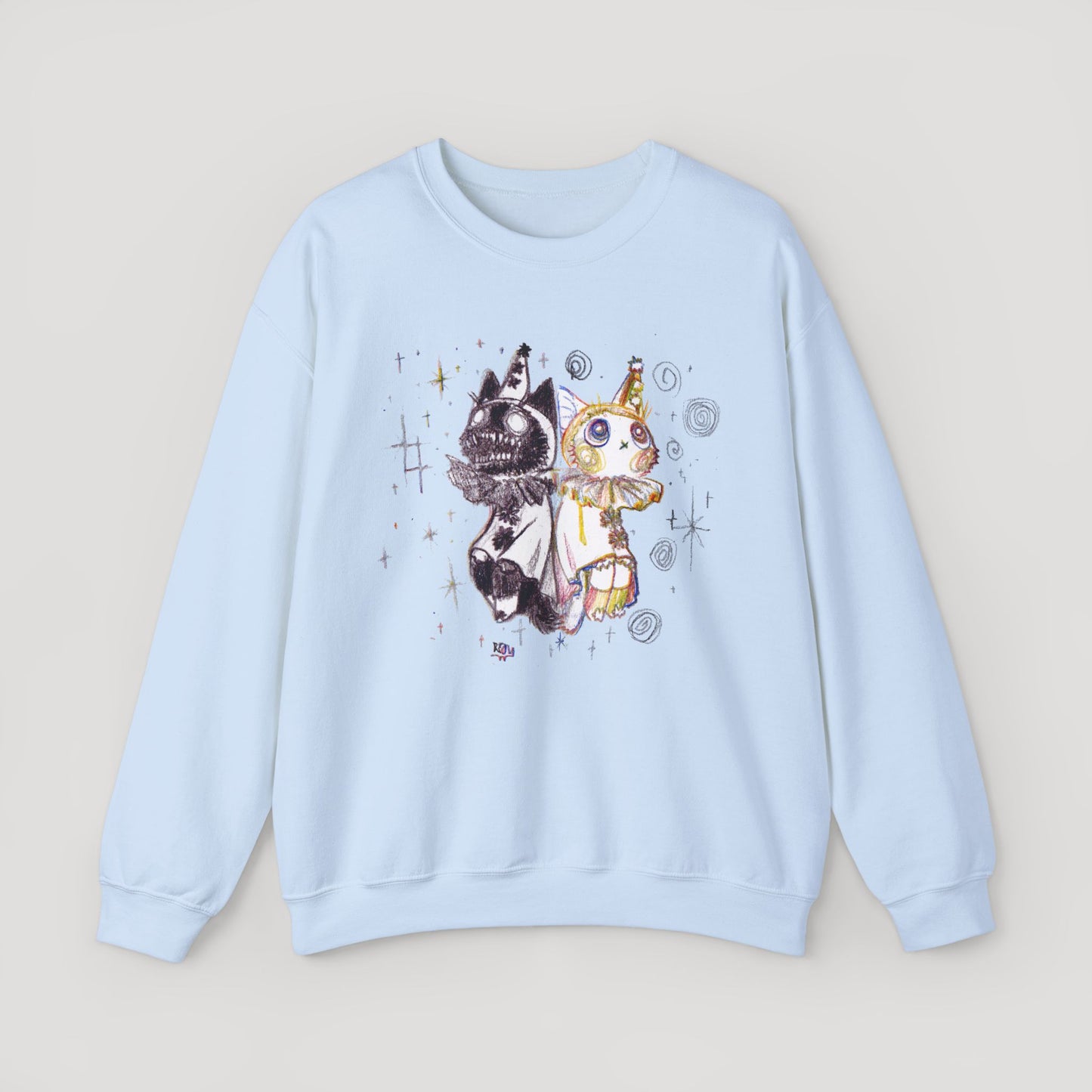 Two Contrasting Cats - Sweatshirt