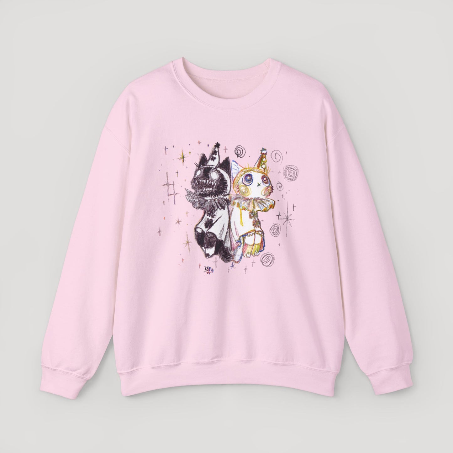 Two Contrasting Cats - Sweatshirt