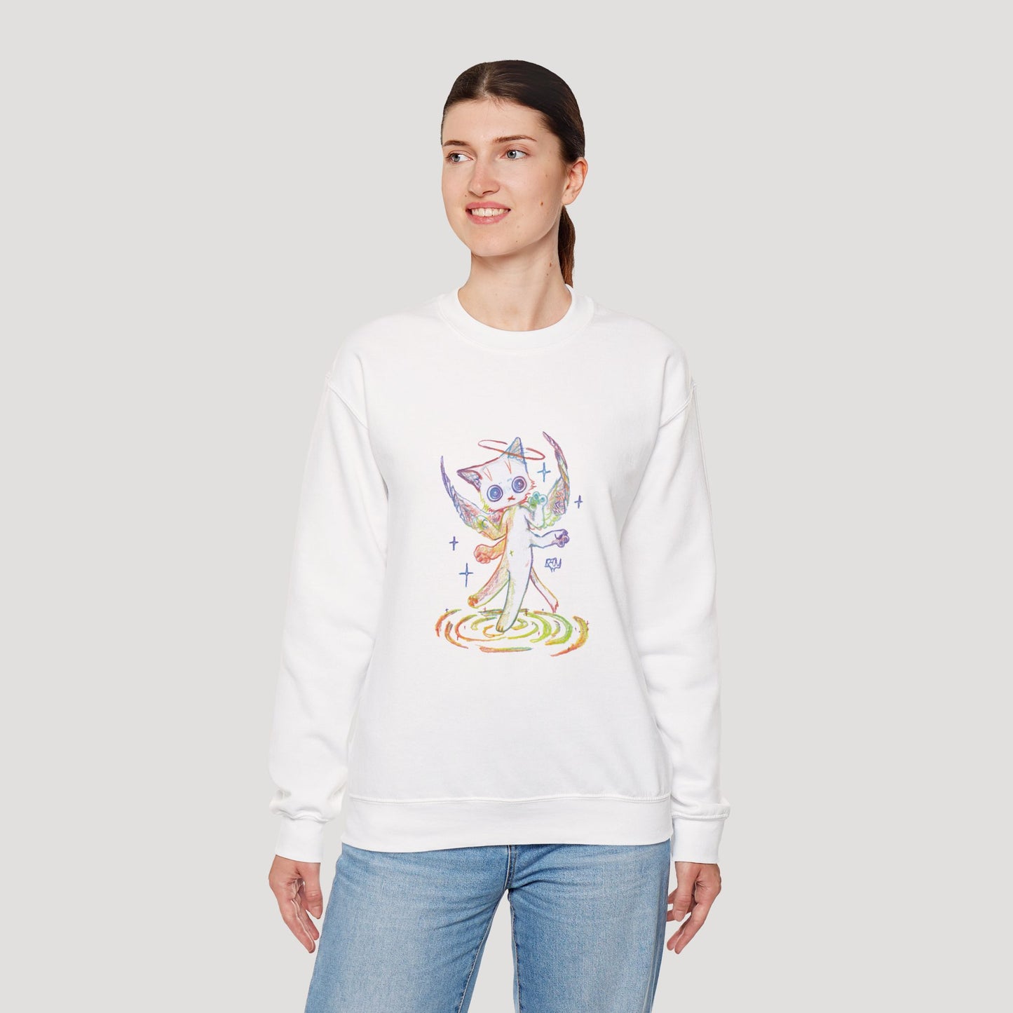 Four-Armed Angel Cat - Hoodie