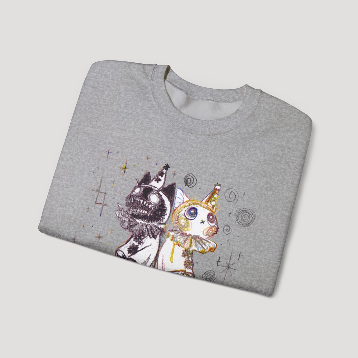 Two Contrasting Cats - Sweatshirt