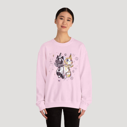 Two Contrasting Cats - Sweatshirt