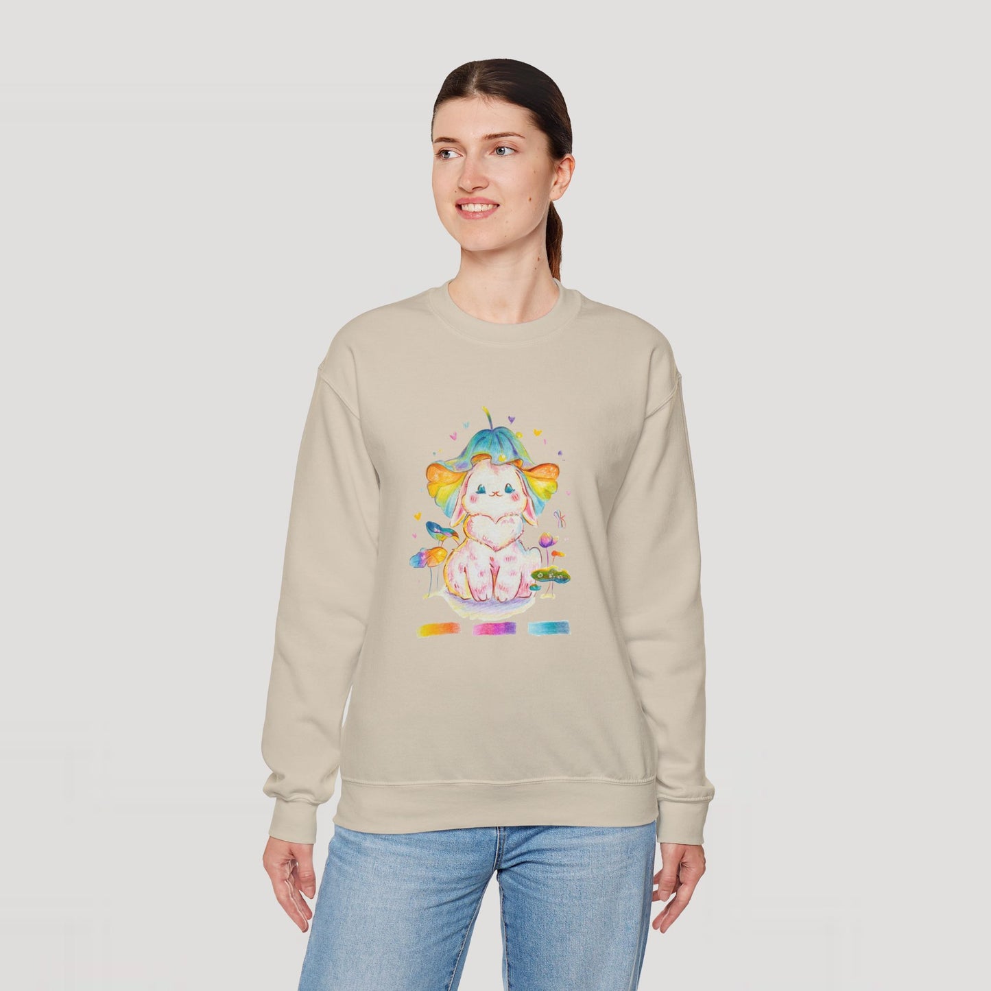 Colorful Bunny Sweatshirt