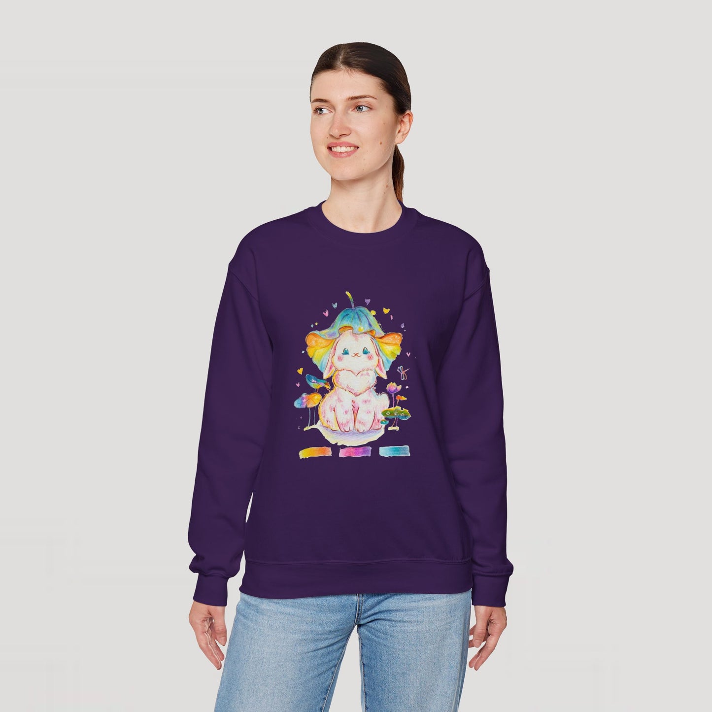 Colorful Bunny Sweatshirt
