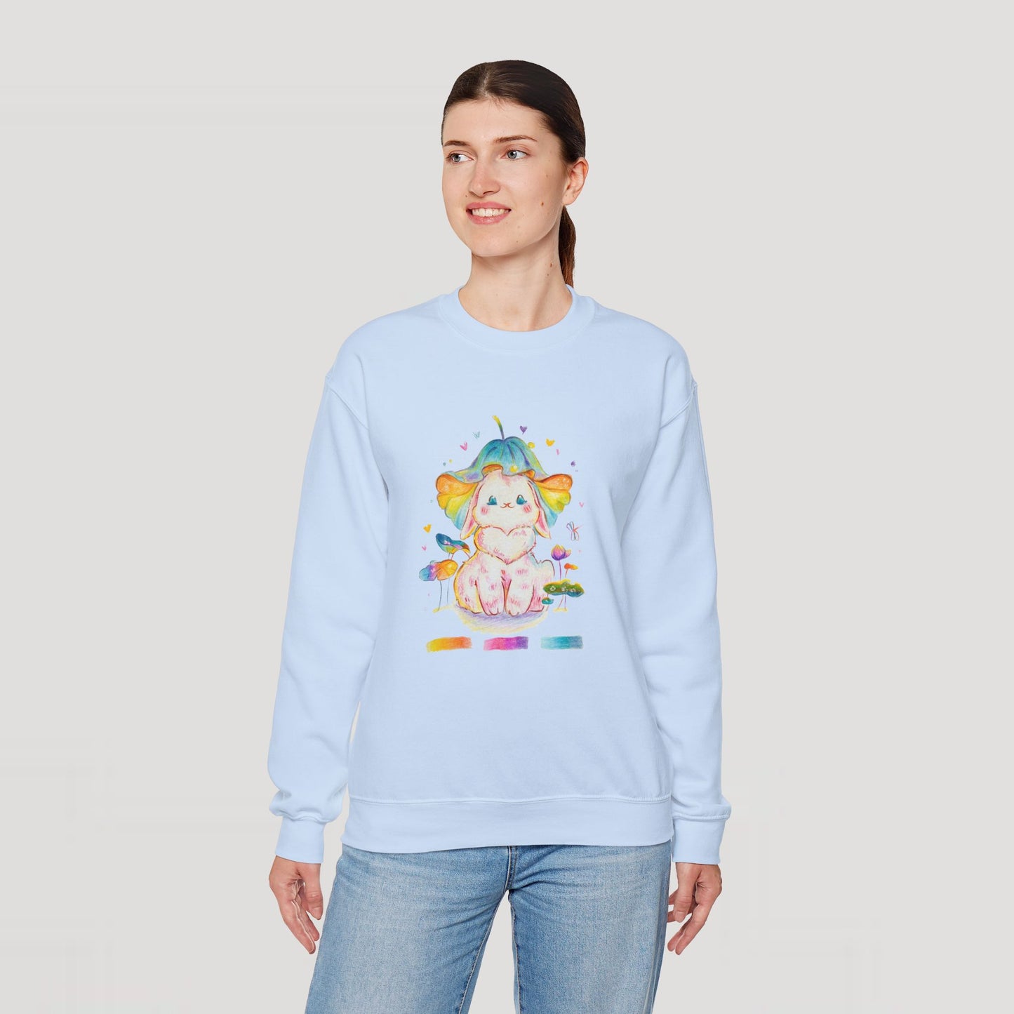 Colorful Bunny Sweatshirt