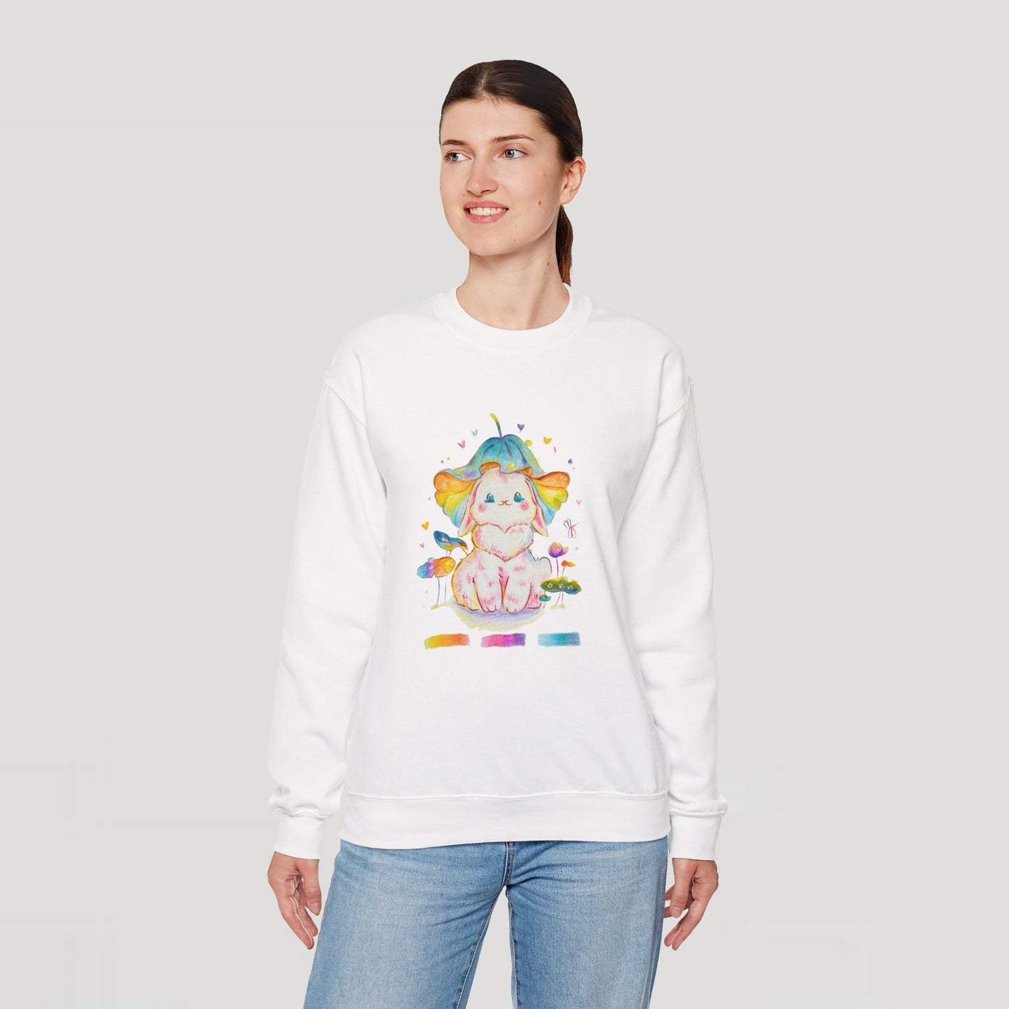 Colorful Bunny Sweatshirt