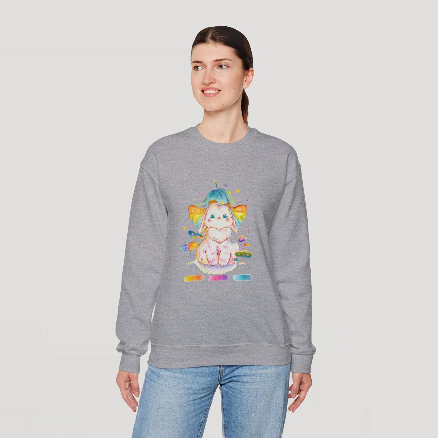 Colorful Bunny Sweatshirt