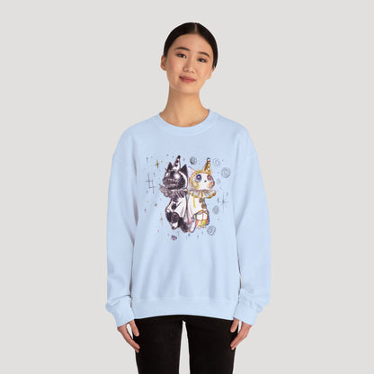 Two Contrasting Cats - Sweatshirt