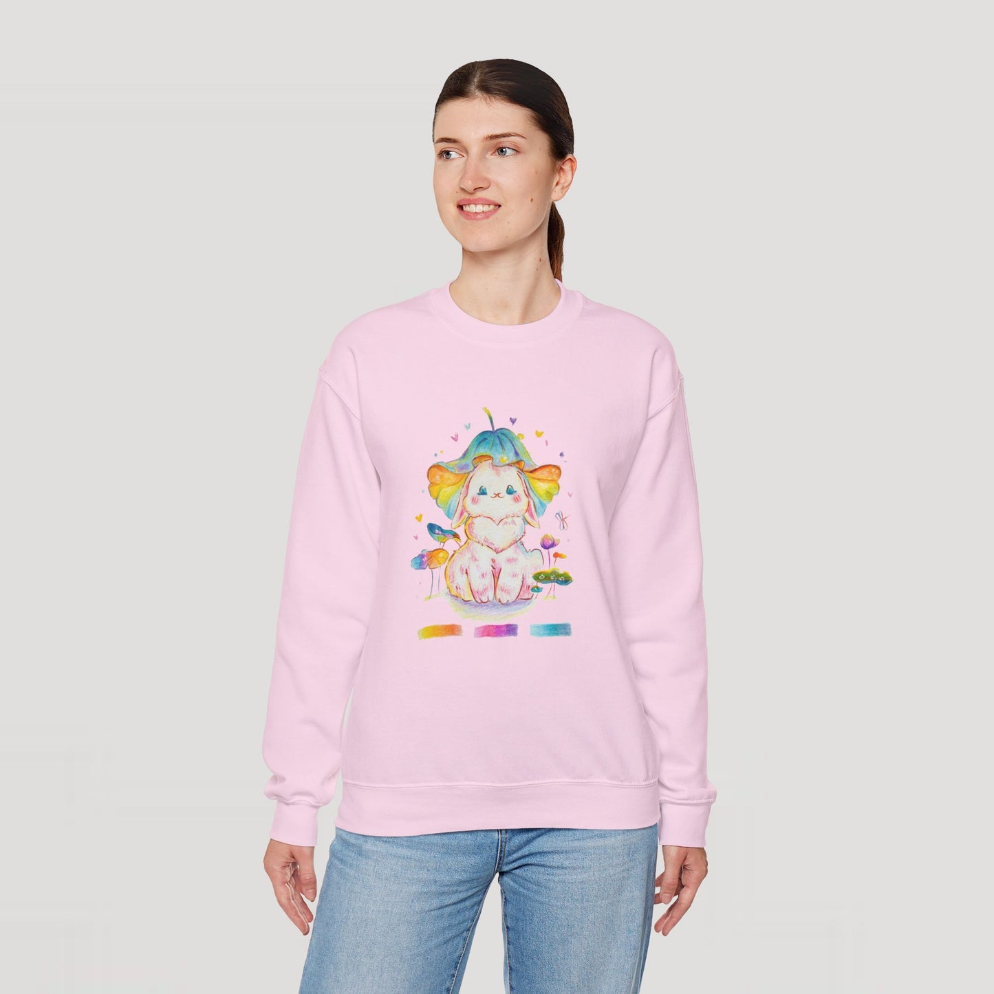 Colorful Bunny Sweatshirt