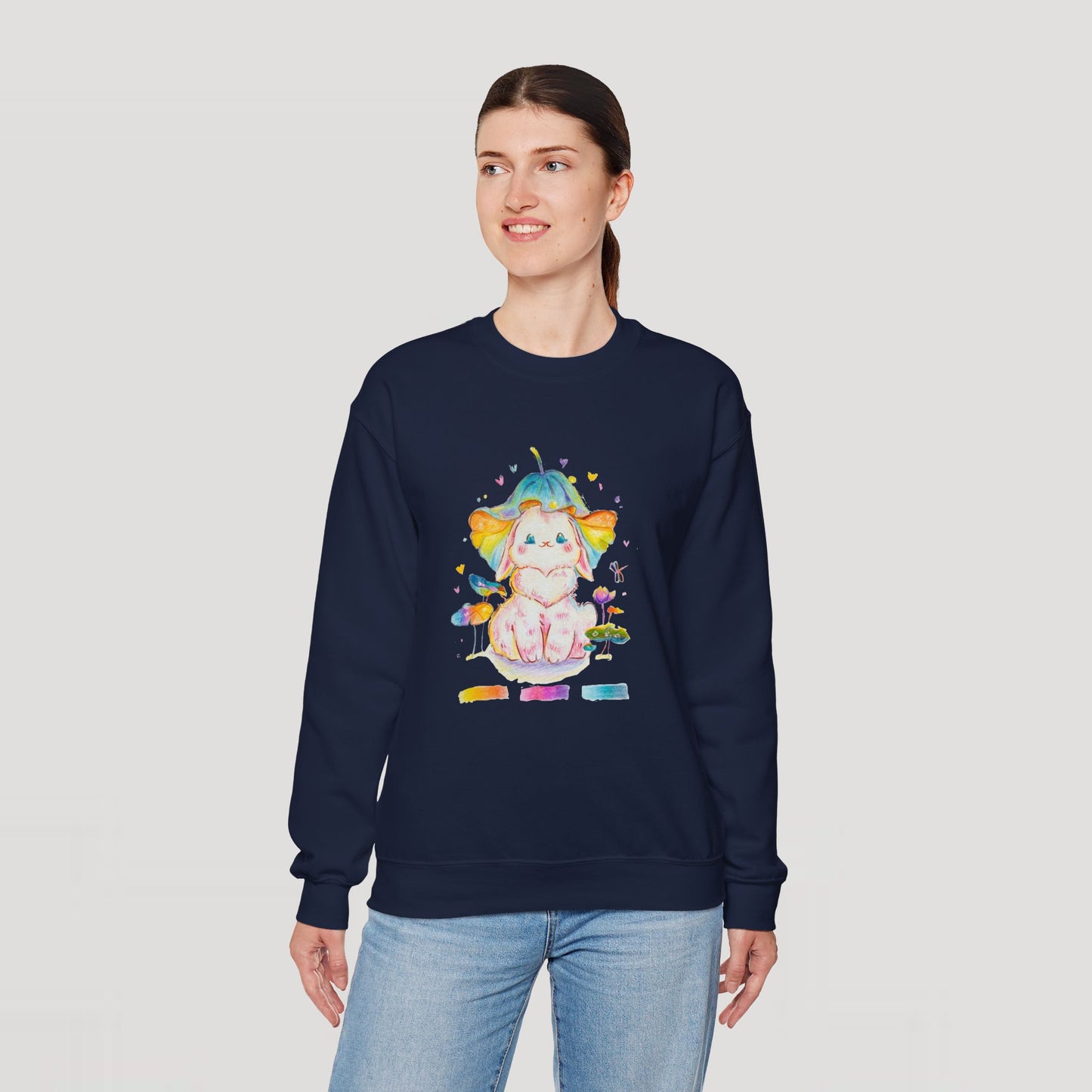 Colorful Bunny Sweatshirt
